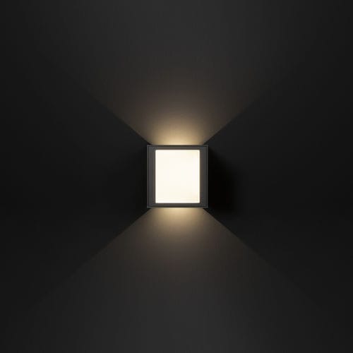 Moderne Wandleuchte - OSLO - Hofflights - für Außenbereich / Aluminium / Glas
