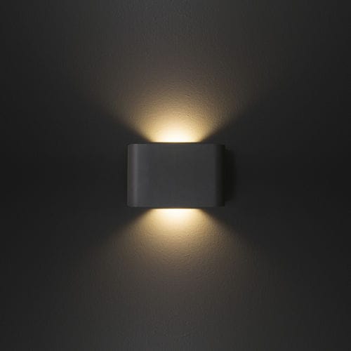 Moderne Wandleuchte - KYOTO - Hofflights - für Außenbereich / Aluminium / Glas