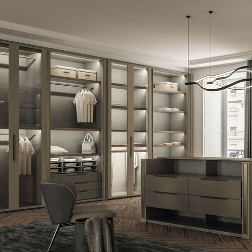 Begehbarer Kleiderschrank / Modul - VIVALDI - Casa Covre - modern / aus lackiertem Metall / Messing