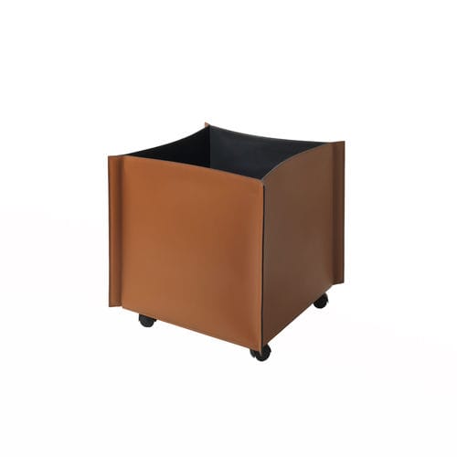 Leder-Ablagekorb - TIROLO - Casa Covre - Stoff