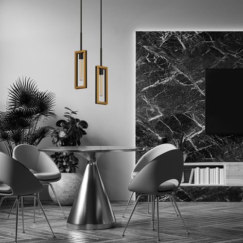 Hängelampe - RETTAN - Ambiate Lighting - Metall / minimalistisches Design / mit Kabel