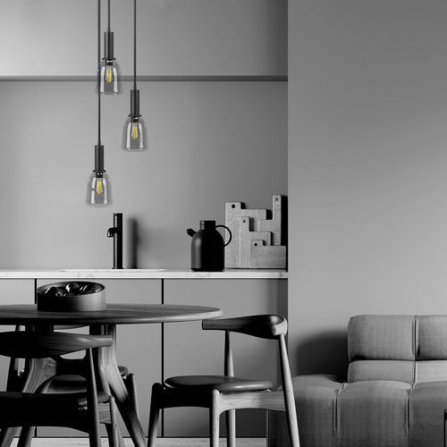 Hängelampe - TALIA TRIO - Ambiate Lighting - Glas / modern / mit Kabel