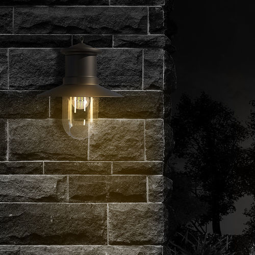 Vintage-Wandleuchte - BOLTA - Ambiate Lighting - für Außenbereich / Glas / konisch