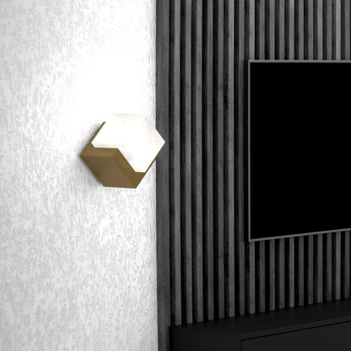 Moderne Wandleuchte - CUBO  - Ambiate Lighting - für den Innenraum / Messing / Marmor
