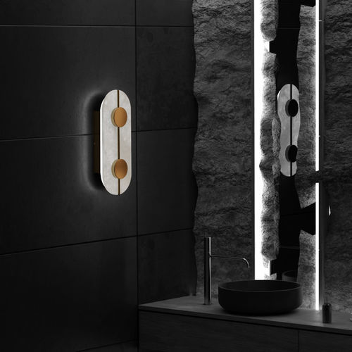 Moderne Wandleuchte - OROLOGIO - Ambiate Lighting - für den Innenraum / Messing / Stahl