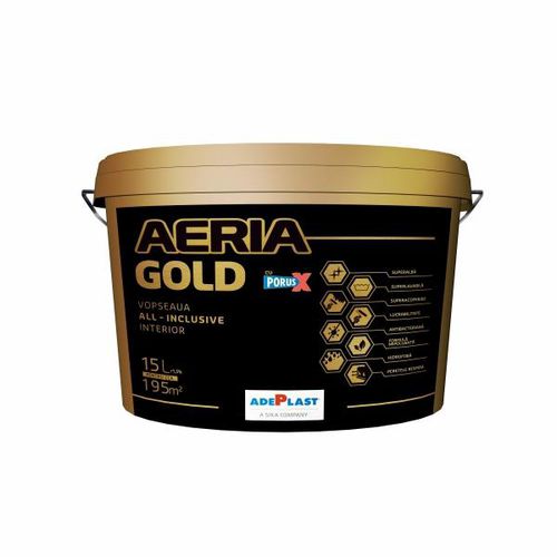 Dekorfarbe - AERIA GOLD ALL-INCLUSIVE   - AdePlast - für den Innenraum / für Wand / matt