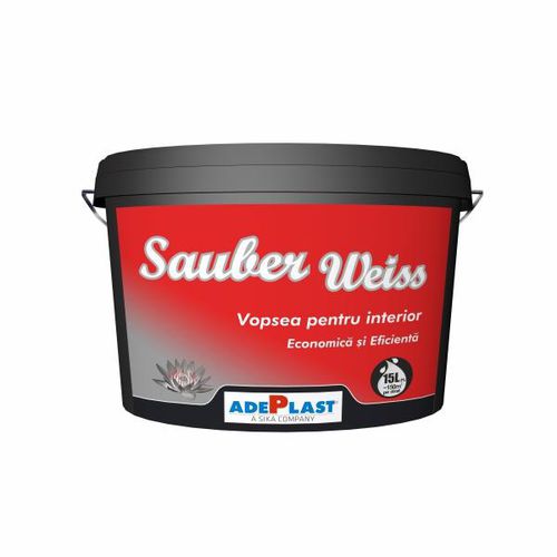 Dekorfarbe - SAUBER WEISS  - AdePlast - kostengünstig / für den Innenraum / für Wand