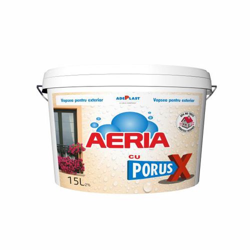 Dekorfarbe - AERIA WITH PORUS X  - AdePlast - für Außenbereich / für Wand / weiß