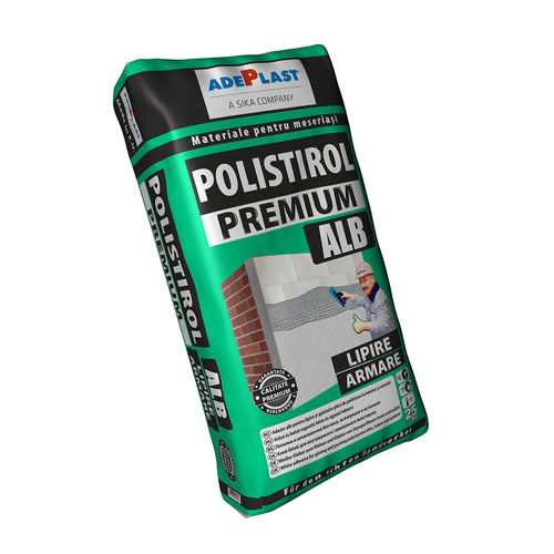 Wärmeisolierter Klebemörtel - POLISTIROL PREMIUM    - AdePlast - für Isolierplatten / für Akustikplatten / Polymer
