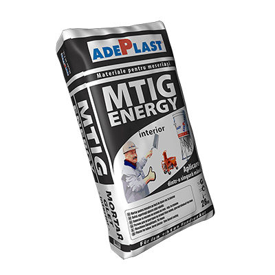 Wärmeisolierter Mörtel -  MTiG ENERGY  - AdePlast - für Gipskarton / Dekorputz / Kalk