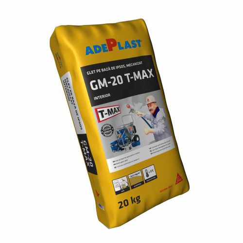 Gips zur Endbearbeitung - GM T-MAX  - AdePlast - Spachtel / wasserdampfdurchlässig / UV-beständig
