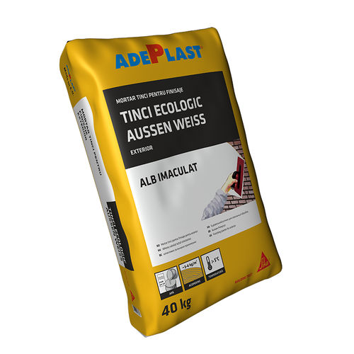Umweltfreundlicher Mörtel - TINCI AUSSEN WEISS  - AdePlast - zur Endbearbeitung / für Beton / für Mauerwerk