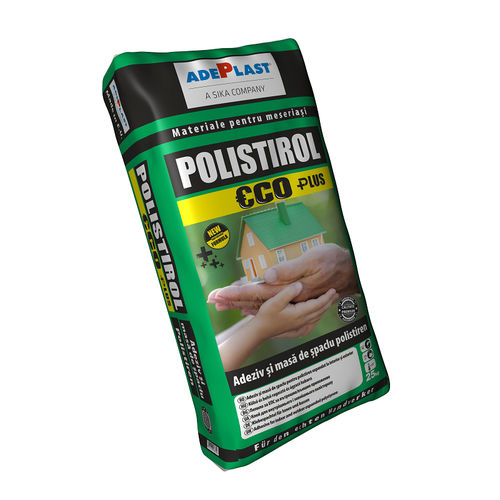 Verguss-Klebemörtel - POLISTIROL ECO PLUS  - AdePlast - für Isolierplatten / für Gipskarton / Polymer