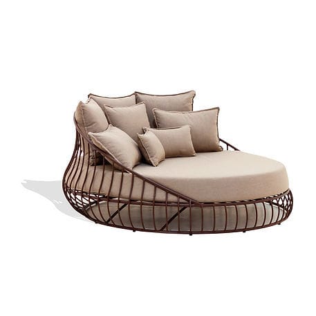 Rundes Sofa - IKAL - Sergio J. Matos - modern / Stoff / mit Armlehnen