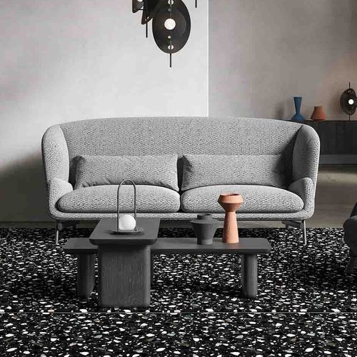 Modernes Sofa - Coquille - LIU JO Living - Stoff / mit Armlehnen / mit Kissen