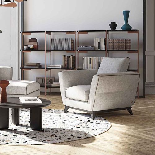 Moderner Sessel - Perfect Dream - LIU JO Living - Stoff / Holz / mit abnehmbarem Kissen