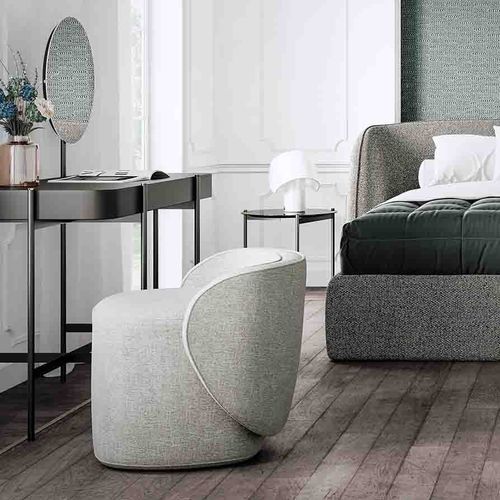 Modernes Sitzkissen - Guest - LIU JO Living - Stoff / rechteckig / grau