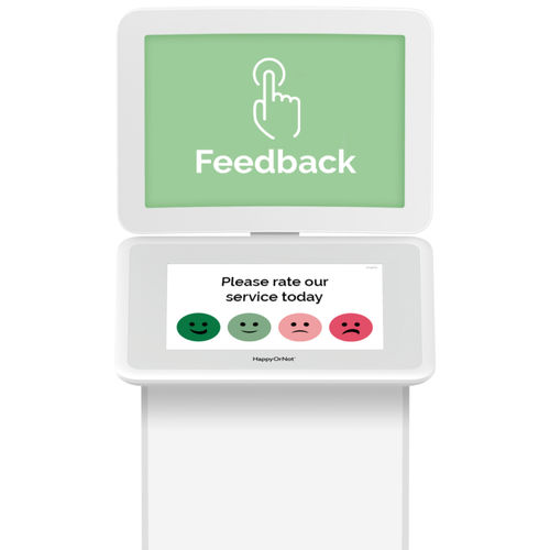 Infosäule für den Innenraum - SMILEY TOUCH™ - HAPPYORNOT - wandmontiert / Aufsatz / Aufsatz