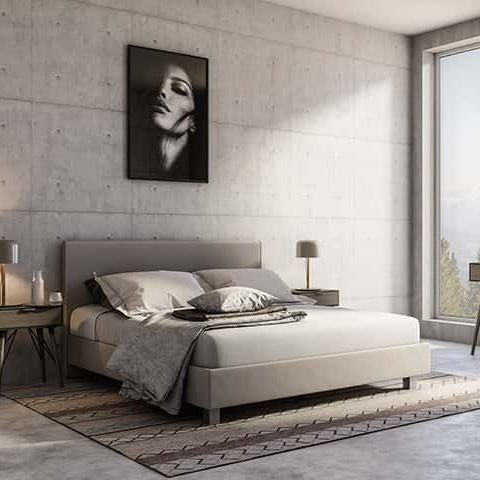 Doppelbett - Swissbed Silhouette - Swissflex - modern / individuell gestaltbar / Stoff