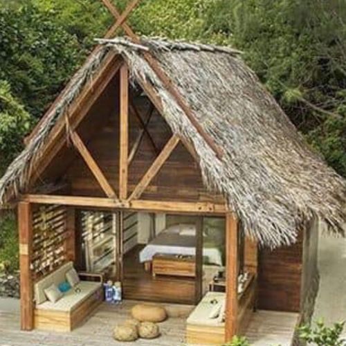 Holzpavillon - PT-Touchwood - Holz / Stoffdach / Holzdach