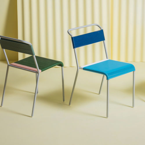 Moderner Stuhl - COLORIN - Mexa Design - für den Innenraum / PVC / Gestell aus Metall