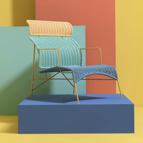 Moderner Sessel - TABACHÍN - Mexa Design - PVC / Metall / Hochlehner
