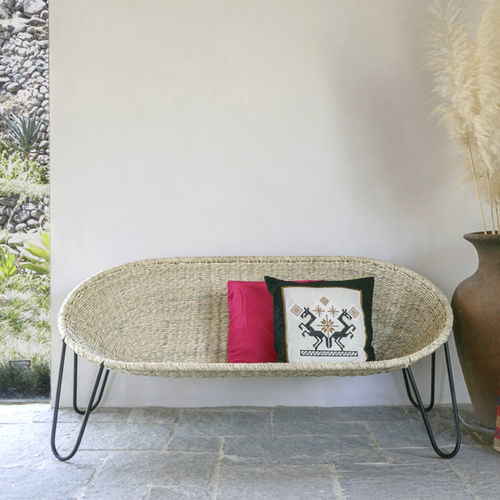 Modernes Sofa - LOVE - Mexa Design - für Garten / Synthetikfaser / mit Armlehnen