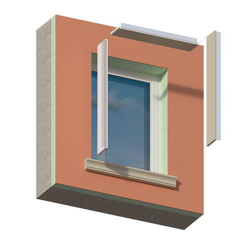 Fensterfasche / expandiertes Polystyrol (EPS) - EDST series - Eleni FIX - wasserdicht / isolierend / Wärmebrückenunterbrechung