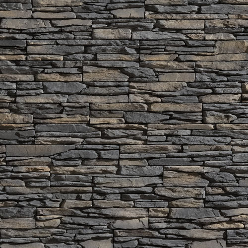 Steinverblender - PIZARRA - ECOPIEDRA - für Außenwand / modern / texturiert