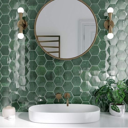 Sechseckige Fliese / Porzellan - ARTISAN - CERAMICA RIBESALBES - matt / Hochglanz / für den Innenraum