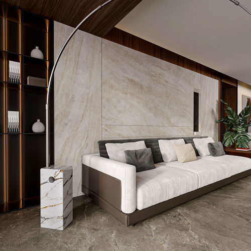 Steinplatte für Wand - TAJ MAHAL QUARTZITE - GANI MARBLE TILES - für Fußboden / für Innenausbau / Hochglanz