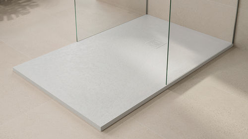 Rechteckige Duschtasse - SMART KORVIT - ZENON SMART SOLID SURFACE - zum Aufstellen / Mineralwerkstoff / rutschfest