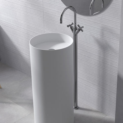 Bodenstehendes Waschbecken - RIN - ZENON SMART SOLID SURFACE - Mineralwerkstoff / antibakteriell / Mattfinish