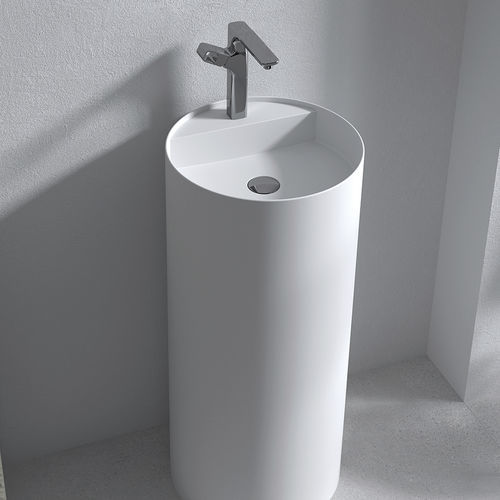 Bodenstehendes Waschbecken - RIN TL - ZENON SMART SOLID SURFACE - Mineralwerkstoff / antibakteriell / Mattfinish