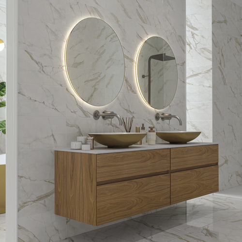 Badezimmer-Schrank / originelles Design - HIDRA - ZENON SMART SOLID SURFACE - für Privatgebrauch / für Gewerbegebrauch / MDF