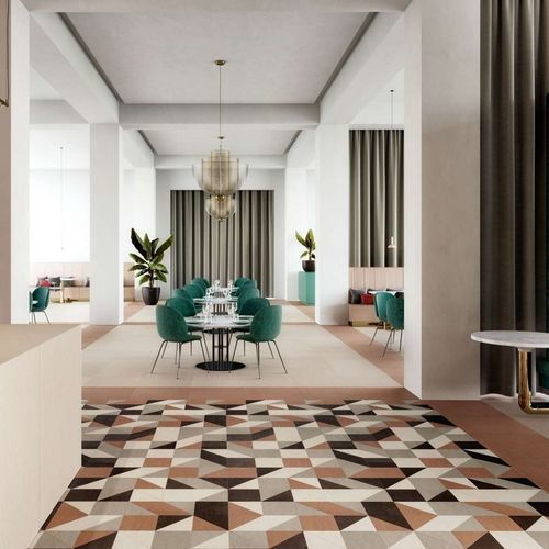 Feinsteinzeug-Mosaikfliese - STUDIO - PORCELAINGRES - texturiert / für den Innenraum / für Wohnzimmer