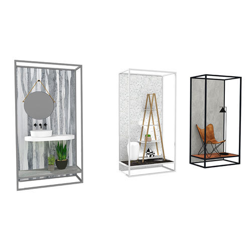 Moderne Vitrine - DR TECNICA - Holz / Metall / hoch