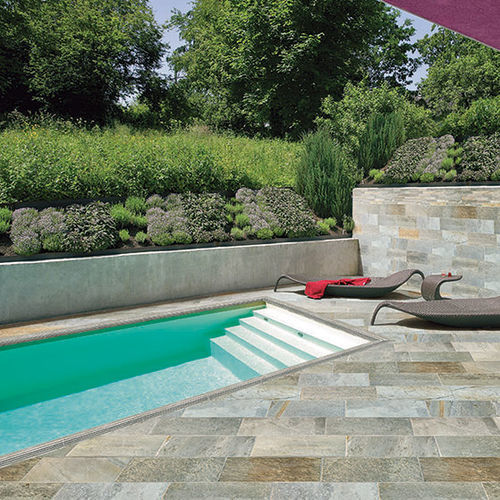Feinsteinzeug-Poolumrandung - ORIGINALSTONE - SIL CERAMICHE