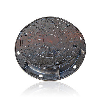 Gusseisen-Schachtdeckel - C250 - Hebei Zhenhan Casting Co.,Ltd - rund / mit integriertem Deckel