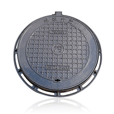 Gusseisen-Schachtdeckel - D400 - Hebei Zhenhan Casting Co.,Ltd - rund / mit integriertem Deckel