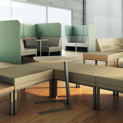Moderner Beistelltisch - Talk - Cavaletti S/a - MDF / Gestell aus Stahl / quadratisch