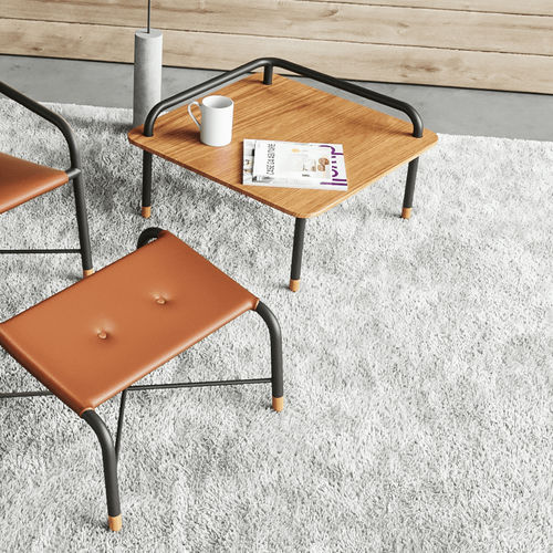 Moderner Beistelltisch - Stretch - Cavaletti S/a - Holz / Gestell aus Stahl / quadratisch