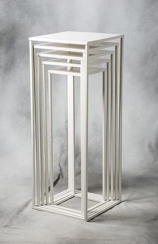 Moderner Säulenfuß - Penta - SAS Socles et Supports - Stahl / maßgefertigt / für Skulptur