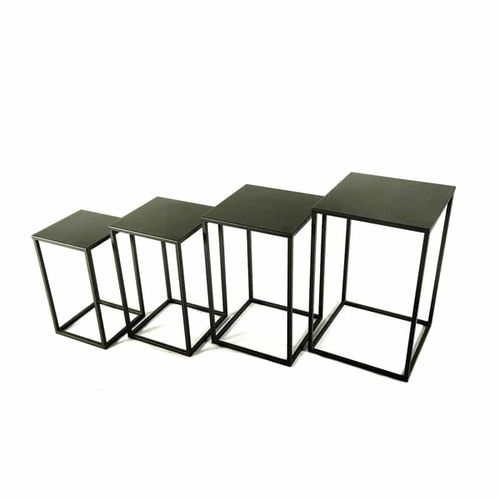 Moderner Säulenfuß - Quatuor(S) - SAS Socles et Supports - Stahl / maßgefertigt / für Skulptur