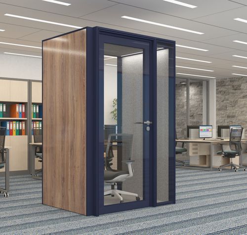 Telefonzelle für Gewerbegebrauch - ALNO POD SMALL PLUS - ALN Office - Altinbölme Partition Wall - Glas / Holz / Aluminium