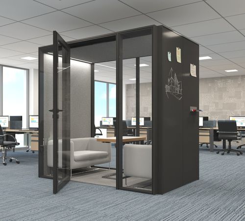 POD-Büro / Akustik - ALNO POD LARGE - ALN Office - Altinbölme Partition Wall - mit Glastür / ergonomisch / modulierbar
