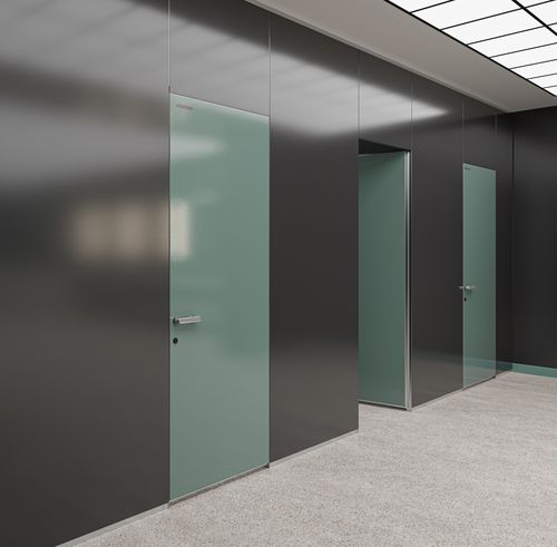 Laminat-Sanitärkabine - ALNO CUBICLE - ALN Office - Altinbölme Partition Wall - HPL / Glas / Holz