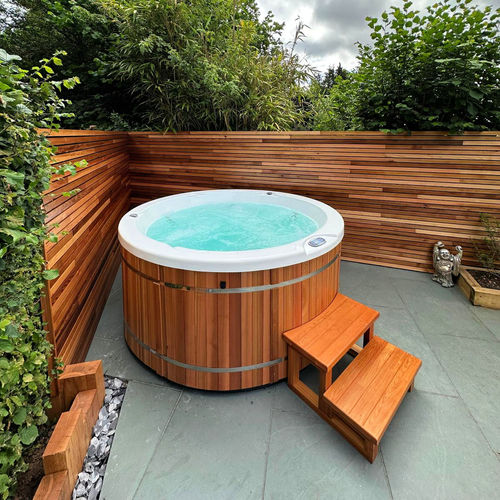 Einbau-Whirlpool - Sport Hybrid - Urban Cedar Hot Tubs and Saunas - zum Aufstellen / rund / Fünfsitzer