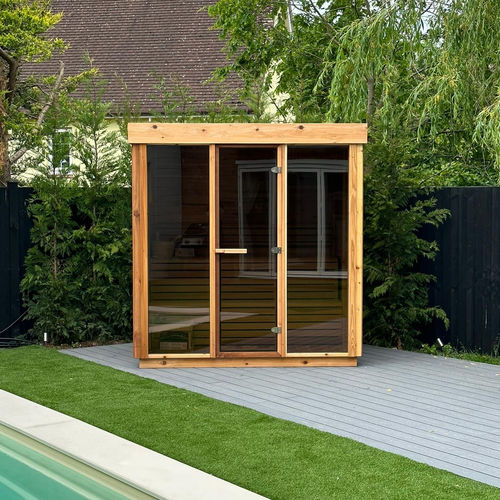 Sauna für Privatgebrauch - 7FTx6FT - Urban Cedar Hot Tubs and Saunas - Glas / rote Zeder / für Außenbereich