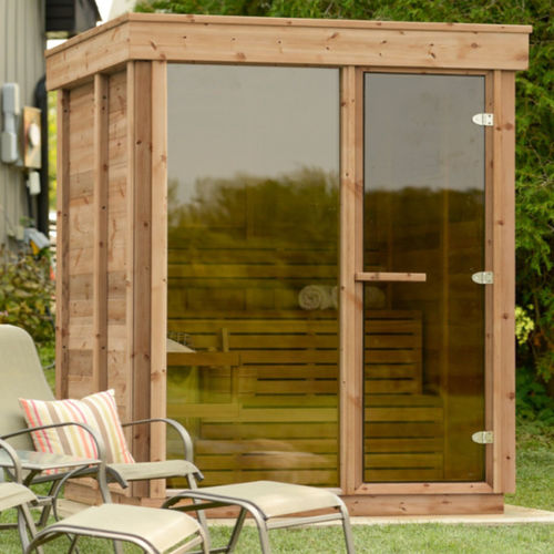 Sauna für Privatgebrauch - 6FTx6FT - Urban Cedar Hot Tubs and Saunas - Glas / rote Zeder / für den Außenbereich